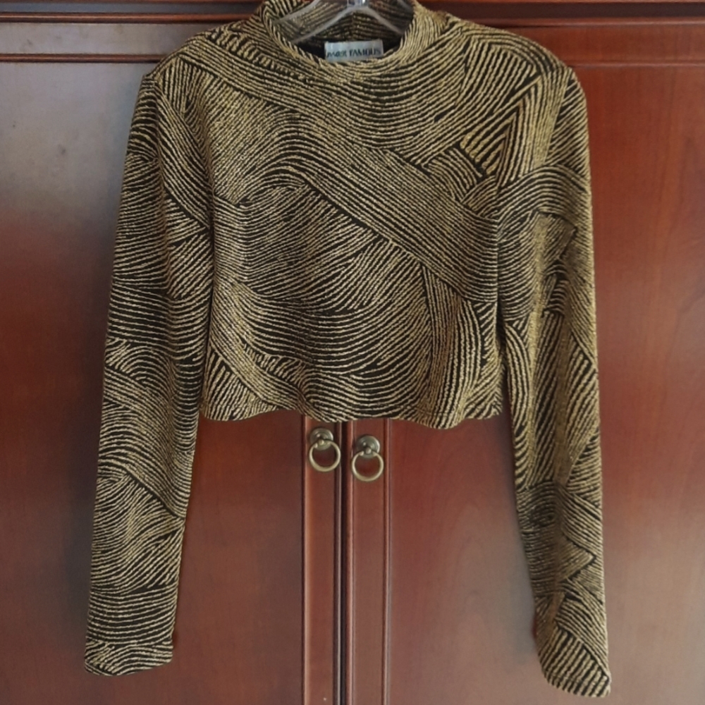 Metallic Crop Top